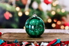 Peculiar Pine - Green Glass Ornament Candle - Pre Order